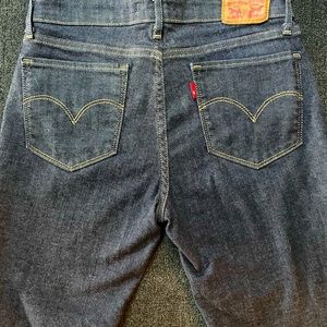 Levi's Dark Blue Straight Leg Jeans